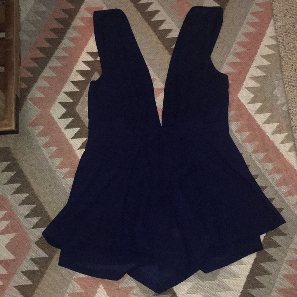 Navy blue romper